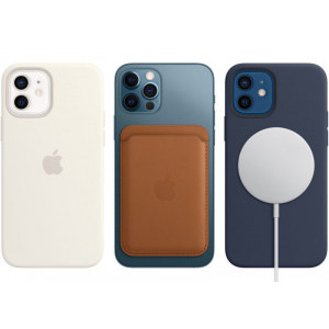 Apple Protectie pentru spate, material piele, pentru iPhone 12/12 Pro, culoare Black