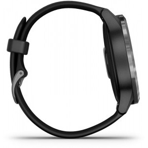 Garmin Vivoactive 4, negru, curea silicon negru, GPS + HR
