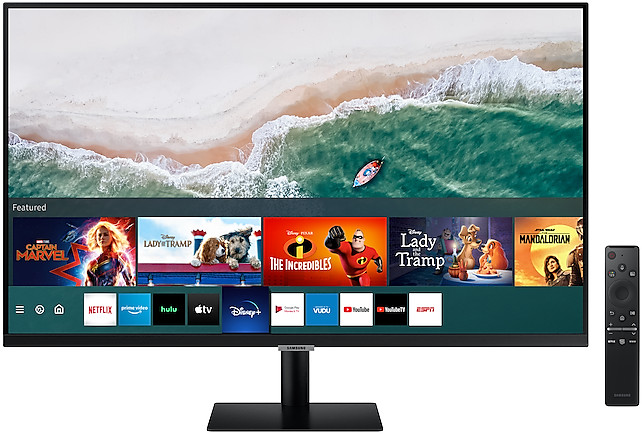 Monitor LED Samsung LS32AM700UUXEN Smart 31.5 inch 8 ms Negru 60 Hz