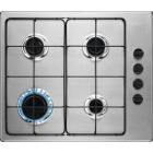 Plita incorporabila Zanussi ZGH62414XA, Gaz, 4 zone de gatit, Aprindere electrica, Dispozitiv siguranta, 60 cm, Inox