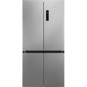 Frigider Side By Side AEG RMB952E6VU, 522 L, Frost Free, Casa E, Display, Touch control, Iluminare LED, 190 cm, Inox