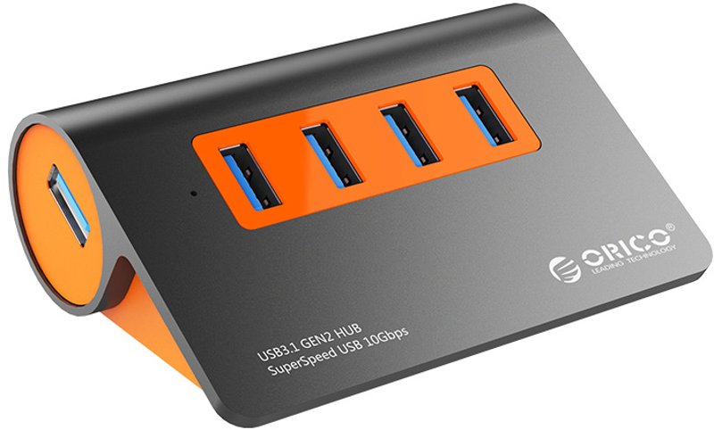 Hub USB Orico M3H4-G2 USB 3.1 Orange