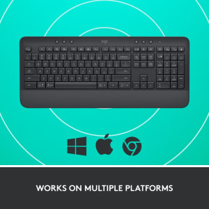Logitech Signature K650, Wireless/Bluetooth, US INT, Graphite