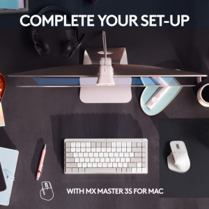 Logitech MX Mechanical Mini for Mac, Bluetooth Illuminated Performance, US INT, Pale Grey