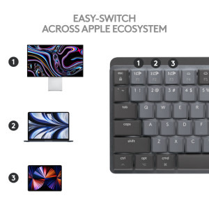 Logitech MX Mechanical Mini for Mac, Bluetooth Illuminated Performance, US INT, Space Grey