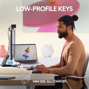 Logitech MX Mechanical Mini for Mac, Bluetooth Illuminated Performance, US INT, Space Grey