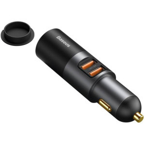 Baseus CCBT-D0G, 2x USB, 1x bricheta auto, 120W, Black