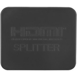Lanberg 1x HDMI Female - 2x HDMI Female + 1x USB-C Female, 0.8m, Black
