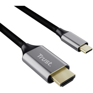 Trust Calyx USB tip C Male - HDMI Male, 2m, Gri/Negru