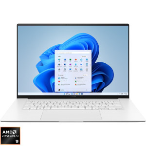 Laptop ASUS 16 Zenbook S 16 UM5606GA, 3K OLED 120Hz Touch, Procesor AMD Ryzen™ AI 9 465 (24M Cache, up to 5.0 GHz), 32GB LPDDR5X, 1TB SSD, AMD Radeon 880M, Win 11 Pro, Scandinavian White