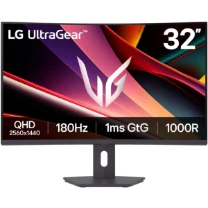 Monitor LED LG Gaming UltraGear 32G600A-B Curbat 31.5 inch QHD VA 1 ms 180 Hz HDR FreeSync Premium