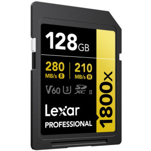 Lexar SDXC Pro Gold 1800x UHS-II 128GB