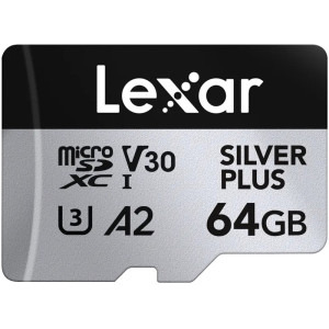 Card memorie Lexar microSDXC Professional Silver Plus UHS-I 64GB
