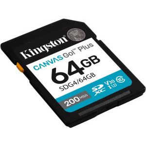 Kingston SDXC Canvas Go Plus Gen4 Class 10 UHS-I U3 64GB