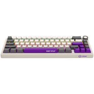 LORGAR KBP70MW Pro RGB Toxic Purple Linear Switch Beige Mecanica
