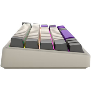 LORGAR KBP70MW Pro RGB Toxic Purple Linear Switch Beige Mecanica