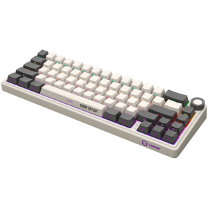 LORGAR KBP70MW Pro RGB Toxic Purple Linear Switch Beige Mecanica