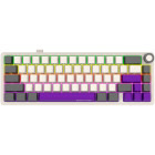 Tastatura Gaming LORGAR KBP70MW Pro RGB Toxic Purple Linear Switch Beige Mecanica