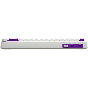 LORGAR KBP70MW Pro RGB Toxic Purple Linear Switch White Mecanica