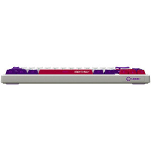 LORGAR KBP70MW Pro RGB Toxic Purple Linear Switch White Mecanica