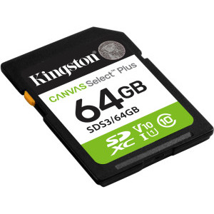 Kingston SDXC Canvas Select Plus Gen3 Class 10 UHS-I 64GB
