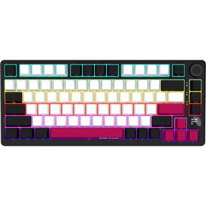 LORGAR KBP7075W Pro TKL RGB Toxic Purple Linear Switch Black/Red Mecanica