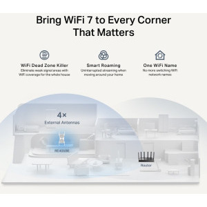 TP-LINK 2.5Gigabit RE405BE Dual-Band WiFi 7