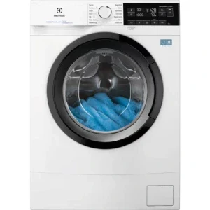 Masina de spalat rufe Electrolux EWS6307BE, Slim, 7 kg, 1000 RPM, Clasa A, Inverter, SensiCare, AntiAllergy, TimeManager, Alb