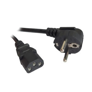 Cablu componente Spacer Power cable 10A Shucko - IEC320/C13 1.8m, Negru