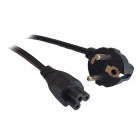 Cablu componente Spacer Power cable 10A Shucko - IEC320/C5 3m, Negru