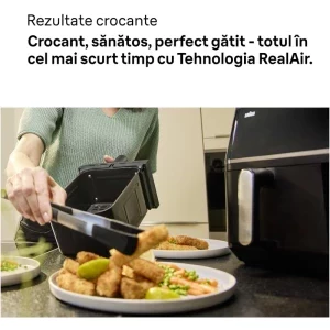 Braun Friteuza cu aer cald TwinCook 5 TD5030IBK, 2400W, 2x 5L, Negru