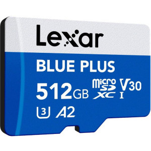 Lexar microSDXC Blue Plus UHS-I 512GB + Adaptor