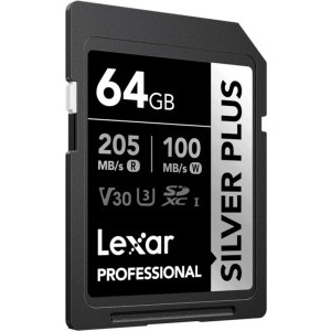 Lexar SDXC Professional Silver Plus UHS-I 64GB