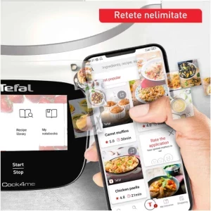 Tefal Multicooker Cook4me Touch Pro CY9441F2, 1600W, 6L, Alb