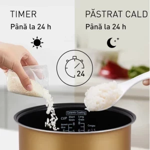 Panasonic Multicooker SR-DA152WXE, 770W, 4L, Alb/Argintiu