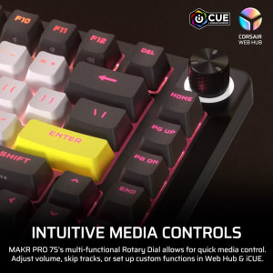 Corsair MAKR PRO 75 TKL Hall Effect DIY RGB MGX V2 Switch Black