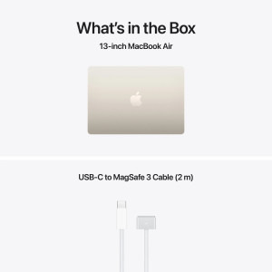 Apple 13.6'' MacBook Air 13 with Liquid Retina, Apple M5 chip (10-core CPU), 16GB, 512GB SSD, Apple M5 8-core GPU, macOS, Starlight, INT keyboard, 2026