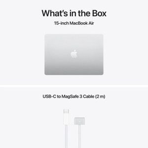 Apple 15.3'' MacBook Air 15 with Liquid Retina, Apple M5 chip (10-core CPU), 24GB, 1TB SSD, Apple M5 10-core GPU, macOS, Silver, INT keyboard, 2026