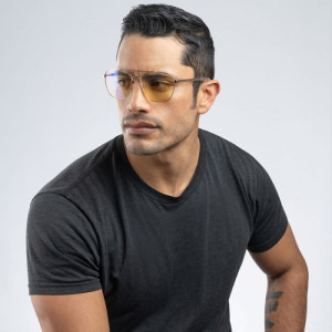 Gunnar Mustang Amber Chrome
