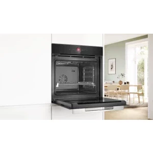Bosch HBG732BB1, Electric, 71 L, Autocuratare hidrolitica, EcoClean Direct, 3D Hotair, HotAir Gentle, Assist, Home Connect, Grill, Air Fry, Clasa A+, Negru