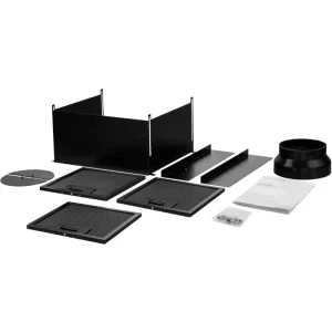 Turbionaire integrata TNP90BB, Putere de absorbtie 800 m3/h, Clasa A+, Iluminare LED, Dubla aspiratie, Sticla tratata termic, Tuya, 90 cm, Negru