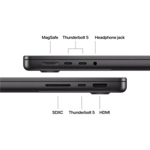 Apple 14.2'' MacBook Pro 14 Liquid Retina XDR, Apple M5 Max chip (18-core CPU), 64GB, 2TB SSD, Apple M5 Max 40-core GPU, macOS, Space Black, INT keyboard, 2026