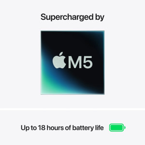 Apple 15.3'' MacBook Air 15 with Liquid Retina, Apple M5 chip (10-core CPU), 32GB, 2TB SSD, Apple M5 10-core GPU, macOS, Starlight, INT keyboard, 2026