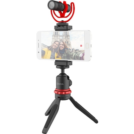 Accesoriu BOYA BY-VG330 Vlogger Kit Cu Microfon BY-MM1, Mini Trepied, Cold Shoe
