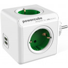 Priza/prelungitor Allocacoc PowerCube Original, 2x USB, 4x Schuko, Green