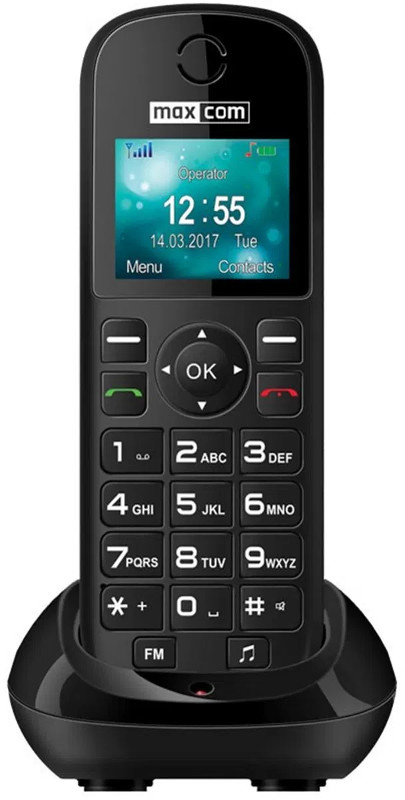 Telefon fix Maxcom MM35D, Single SIM, 2G, Black