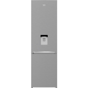 Combina frigorifica Beko RCSA406K40DXBN, 386 L, Dozator apa, Usi reversibile, Iluminare LED, Termostat reglabil, Clasa E, 202 cm, Argintiu