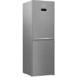 Beko RCNA386E40ZXBN, 358 L, NeoFrost Dual Cooling, HarvestFresh, Everfresh+, Display Touch Control, Clasa E, 203 cm, Argintiu