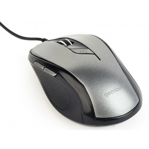 Mouse Gembird MUS-6B-01 Black-Grey