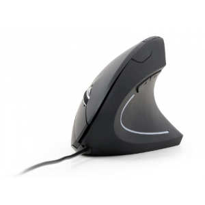Mouse Gembird MUS-ERGO-01 Black Right-Handed
